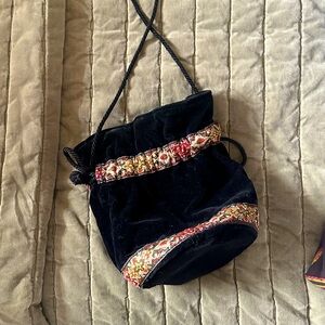 Talbots Pouch Velvet Purse